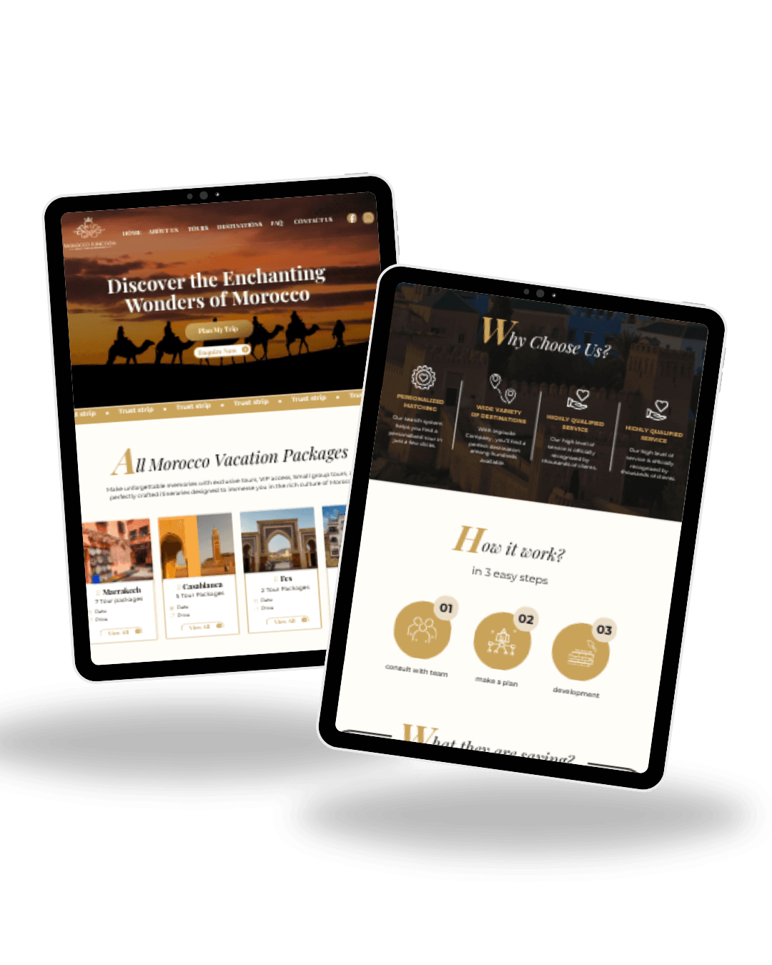 Example website built by 1StepAhead